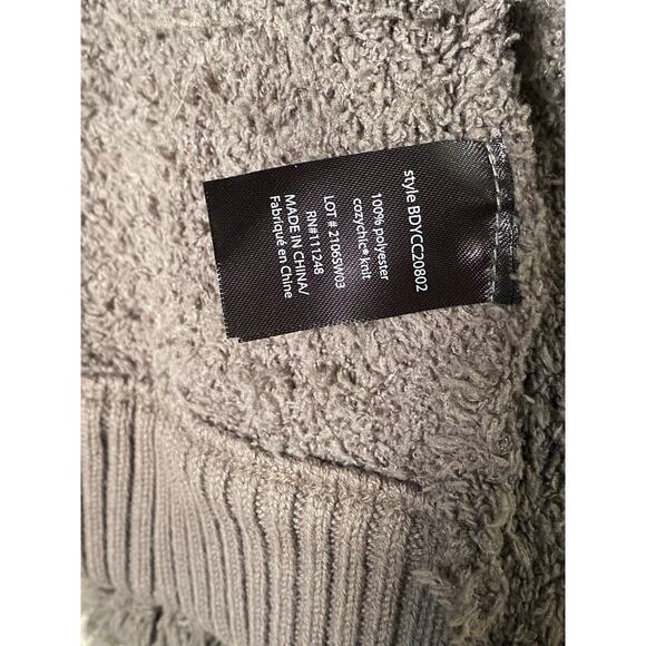 NEW Barefoot Dreams CozyChic Loop Fringe Cascading Vest Girls 6/7 Smokey Gray - Picture 11 of 13